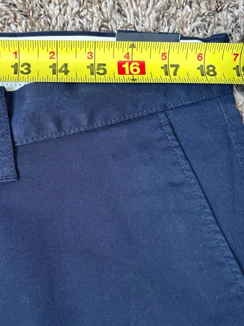 J. Crew Flex Men's Straight Fit Chino Pants, Navy Blue 36x32, NWT